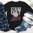 Strike Out Breast Cancer Baseball Warrior Youth Long Sleeve Tee Strike Out Breast Cancer Baseball Warrior Youth Long Sleeve Tee