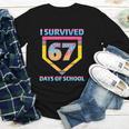 I Survived 67 Days Of School Baseball Trend For Boys Girls Youth Long Sleeve Tee