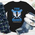 T1D Warrior Baseball Drip Diabetes Awareness Blue Ribbon Youth Long Sleeve Tee