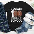 I Tackled 100 Days Of School Baseball Player Kids Teacher Youth Long Sleeve Tee I Tackled 100 Days Of School Baseball Player Kids Teacher Youth Long Sleeve Tee