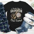 That's My Grandson Out There Jersey Number 56 Baseball Youth Long Sleeve Tee