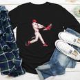 Valentines Day Baseball Batter Silhouette Heart For Men Boys Youth Long Sleeve Tee