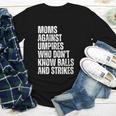 Women's Moms Against Umpires Parents Mom Baseball Sarcastic Youth Long Sleeve Tee Women's Moms Against Umpires Parents Mom Baseball Sarcastic Youth Long Sleeve Tee