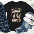 Women's Six Seven 67 Bruh 6 7 Happy Pi Day Baseball Be Irrational Youth Long Sleeve Tee Women's Six Seven 67 Bruh 6 7 Happy Pi Day Baseball Be Irrational Youth Long Sleeve Tee