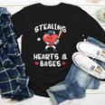 Women's Valentines Day Baseball Stealing Hearts Bases Boys Kids Men Youth Long Sleeve Tee Women's Valentines Day Baseball Stealing Hearts Bases Boys Kids Men Youth Long Sleeve Tee