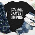 Worlds Okayest Umpire Sarcastic Baseball Game Official Youth Long Sleeve Tee