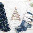 Baseball Christmas Tree Light Xmas Tees Boys Kids Men Youth Long Sleeve Tee