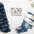Game Day Just A Baseball Goose Cute Duck Team Sports Youth Long Sleeve Tee