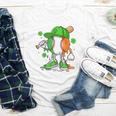 Kids Boys St Patricks Day Irish Flag Kids Baseball Ice Cream Drip Youth Long Sleeve Tee