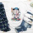 Melting Slime Sprinkle Baseball Mascot With Bat Youth Long Sleeve Tee Melting Slime Sprinkle Baseball Mascot With Bat Youth Long Sleeve Tee