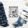 Raised In a Pen Baseball Pitcher Saying Bullpen Youth Long Sleeve Tee Raised In a Pen Baseball Pitcher Saying Bullpen Youth Long Sleeve Tee