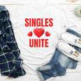 Singles Unite Valentines Day Humor For Singles Raglan Baseball Tee Youth Long Sleeve Tee