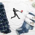 Valentines Day Baseball Batter Silhouette Heart Men Boys Kid Youth Long Sleeve Tee Valentines Day Baseball Batter Silhouette Heart Men Boys Kid Youth Long Sleeve Tee