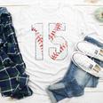 Vintage Distressed Baseball Number 15 Jersey Player Uniform Youth Long Sleeve Tee Vintage Distressed Baseball Number 15 Jersey Player Uniform Youth Long Sleeve Tee