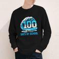 100 Days Of School Baseball Drip Ice Cream Kid Boy 100th Day Youth Long Sleeve Tee