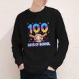 100 Days Of School Baseball Ice Cream Drip Kids Boys Teacher Youth Long Sleeve Tee