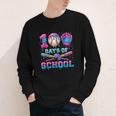 100 Days Of School Baseball Sports Drip Graphic Youth Long Sleeve Tee
