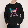 100 Days Of School Boy Kids Baseball Ice Cream Drip Teacher Youth Long Sleeve Tee 100 Days Of School Boy Kids Baseball Ice Cream Drip Teacher Youth Long Sleeve Tee