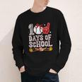 100 Days Of School Cute Bow Baseball Boy Girl Teacher Youth Long Sleeve Tee