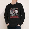 100 Days Of School Dabbing Baseball Hit Student Kids Boys Youth Long Sleeve Tee 100 Days Of School Dabbing Baseball Hit Student Kids Boys Youth Long Sleeve Tee