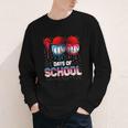 100 Days Of School Dripping Baseball 100th Day Teacher Boy Youth Long Sleeve Tee