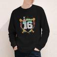 16th Birthday Baseball Drip Number 16 Year Old Birthday Boy Youth Long Sleeve Tee 16th Birthday Baseball Drip Number 16 Year Old Birthday Boy Youth Long Sleeve Tee