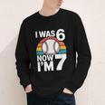 I Was 6 Now Im 7 Baseball Birthday Age 7 Youth Long Sleeve Tee I Was 6 Now Im 7 Baseball Birthday Age 7 Youth Long Sleeve Tee