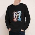 6 7 Baseball Six Seven Meme 67 Hands Kids Men Women Youth Long Sleeve Tee 6 7 Baseball Six Seven Meme 67 Hands Kids Men Women Youth Long Sleeve Tee