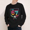 I Was 6 Now Im 7 Ice Cream Drip Baseball For Men Women Kids Youth Long Sleeve Tee