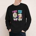 I Was 6 Now I'm 7 Baseball Drip 67 Birthday Boy 7th Birthday Youth Long Sleeve Tee