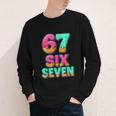 67 Ice Cream Drip Baseball Six Seven 6-7 Meme Teen Boy Youth Long Sleeve Tee