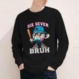 67 Six Seven Baseball Ice Cream Drip Number 67 Player Youth Long Sleeve Tee 67 Six Seven Baseball Ice Cream Drip Number 67 Player Youth Long Sleeve Tee