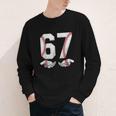67 Six Seven Number 6 7 Meme Baseball Six Seven For Boys Men Youth Long Sleeve Tee