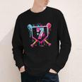 7th Birthday Boys Baseball Ice Cream Drip Boys Baseball Youth Long Sleeve Tee