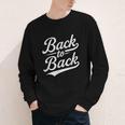 Back To Back For Boys Girls Men Women Baseball Youth Long Sleeve Tee Back To Back For Boys Girls Men Women Baseball Youth Long Sleeve Tee