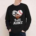 Ball Aunt Heart Football Baseball Hockey Game Day Youth Long Sleeve Tee Ball Aunt Heart Football Baseball Hockey Game Day Youth Long Sleeve Tee