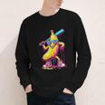 Banana With Baseball Bat Street Baseball Drip Youth Long Sleeve Tee