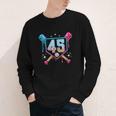 Baseball 45 Year Old Ice Cream Drip 45th Birthday Number 45 Youth Long Sleeve Tee Baseball 45 Year Old Ice Cream Drip 45th Birthday Number 45 Youth Long Sleeve Tee