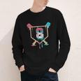 Baseball 8 Year Old Ice Cream Drip 8th Birthday Boys Player Youth Long Sleeve Tee