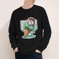 Baseball Boys Ice Cream Drip Baseball Boys Youth Mint Choco Youth Long Sleeve Tee
