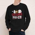Baseball Catcher Papaw Proud Papaw Of A Baseball Catcher Youth Long Sleeve Tee