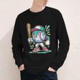 Baseball Character Cartoon Batter Drip Style Women Men Youth Long Sleeve Tee Baseball Character Cartoon Batter Drip Style Women Men Youth Long Sleeve Tee