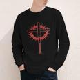 Baseball Cross Bats Pitcher Jesus Faith Youth Long Sleeve Tee