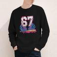 Baseball Drip 67 Meme Six Seven 6-7 Gen Alpha Slang Youth Long Sleeve Tee Baseball Drip 67 Meme Six Seven 6-7 Gen Alpha Slang Youth Long Sleeve Tee