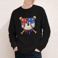 Baseball Drip American Flag Home Plate 4th Of July Patriotic Youth Long Sleeve Tee Baseball Drip American Flag Home Plate 4th Of July Patriotic Youth Long Sleeve Tee