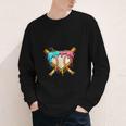 Baseball Drip For Boys Ice Cream Dripping Baseball Sport Youth Long Sleeve Tee