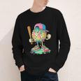 Baseball Drip For Boys Ice Cream Drip Baseball Sport Youth Long Sleeve Tee