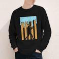 Baseball Drip Dripping Ice Cream Sport Player American Flag Youth Long Sleeve Tee