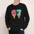 Baseball Drip Ice Cream 67 Baseball Youth Long Sleeve Tee