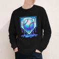 Baseball Drip Ice Cream Blue Glow Melt Ball Graphic Youth Long Sleeve Tee Baseball Drip Ice Cream Blue Glow Melt Ball Graphic Youth Long Sleeve Tee